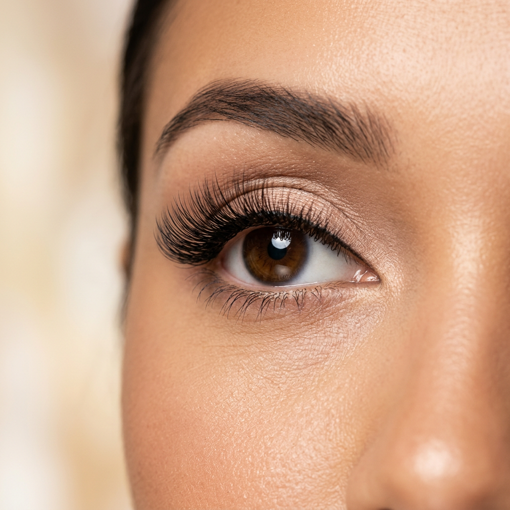 睫毛嫁接前後對比